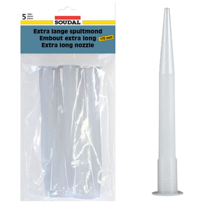 SOUDAL - EXTRA LONG NOZZLES 175MM (PKT 5)